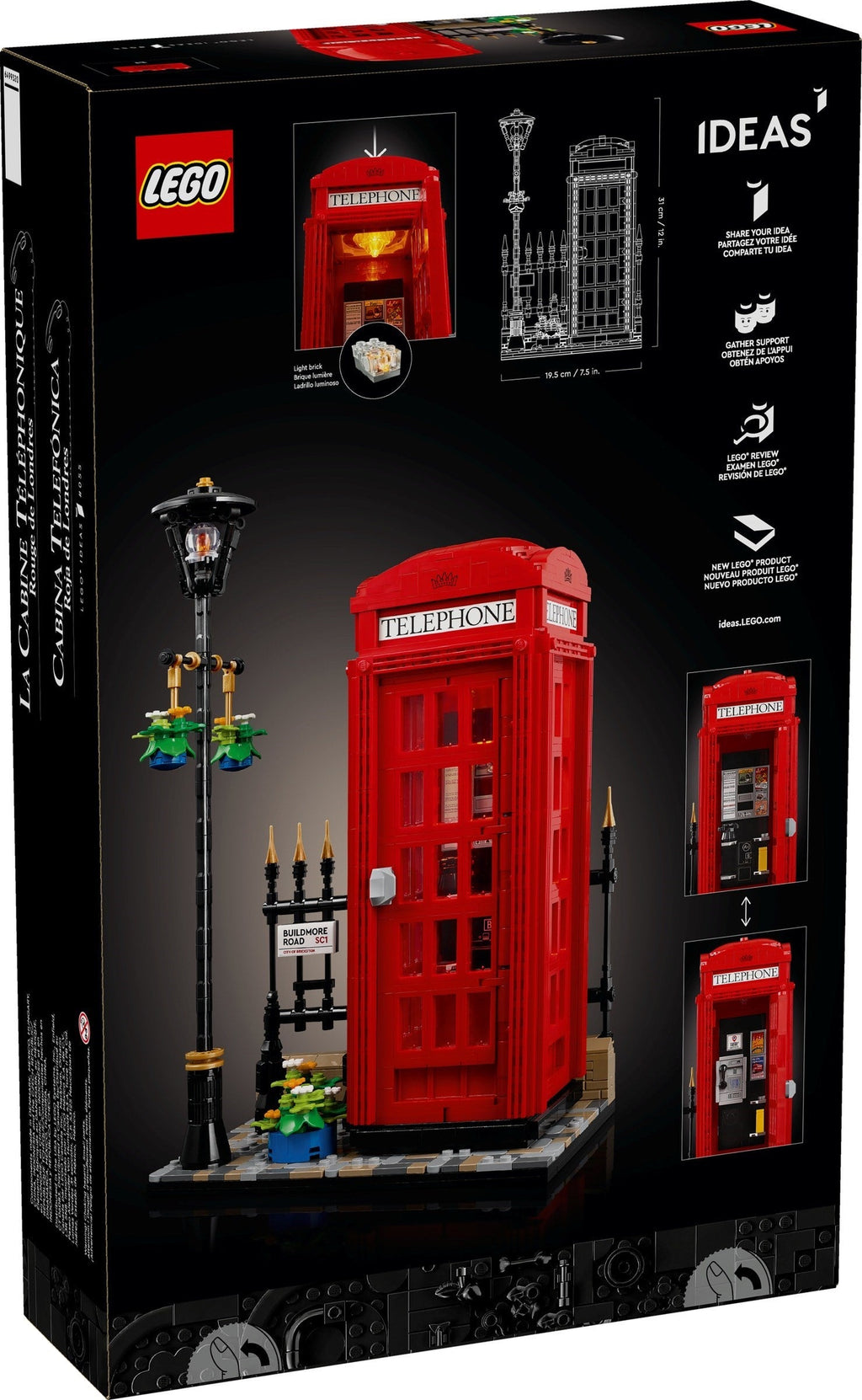 21347 Red London Telephone Box product image 3, provided for visual reference and product detail review
