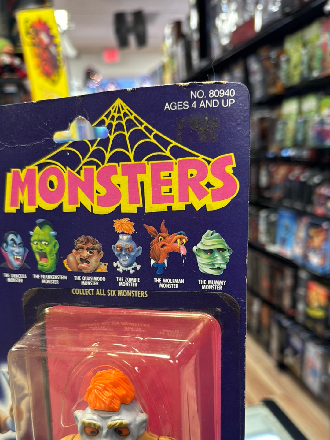 Zombie Monster 1398 (Vintage Ghostbusters, Kenner) SEALED product image 4, provided for visual reference and product detail