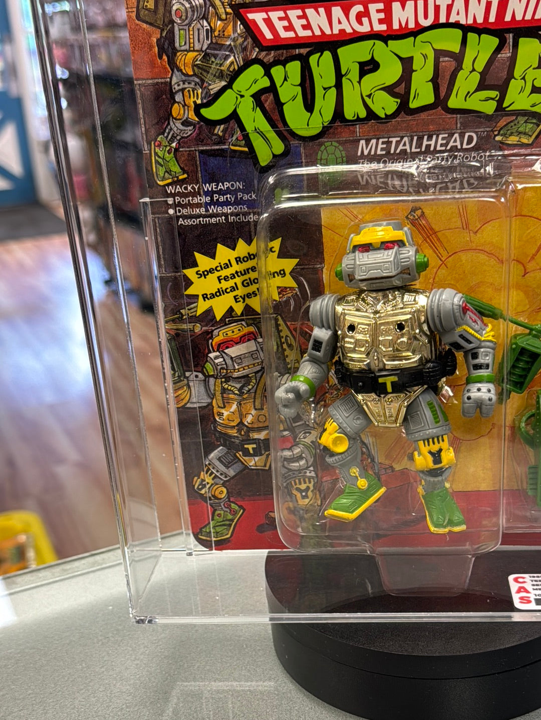 Metalhead 19 Back (Vintage TMNT Ninja Turtles, Playmates) **CAS Graded 85** product image 5, provided for visual reference