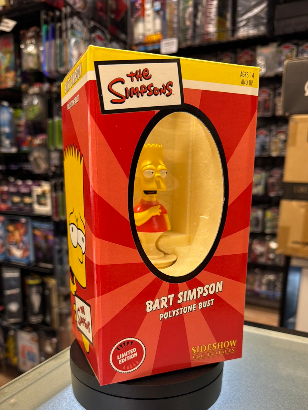 Bart Simpson Polystone Bust (Vintage Sideshow, The Simpson) NEW OPEN BOX product image 3, provided for visual reference and