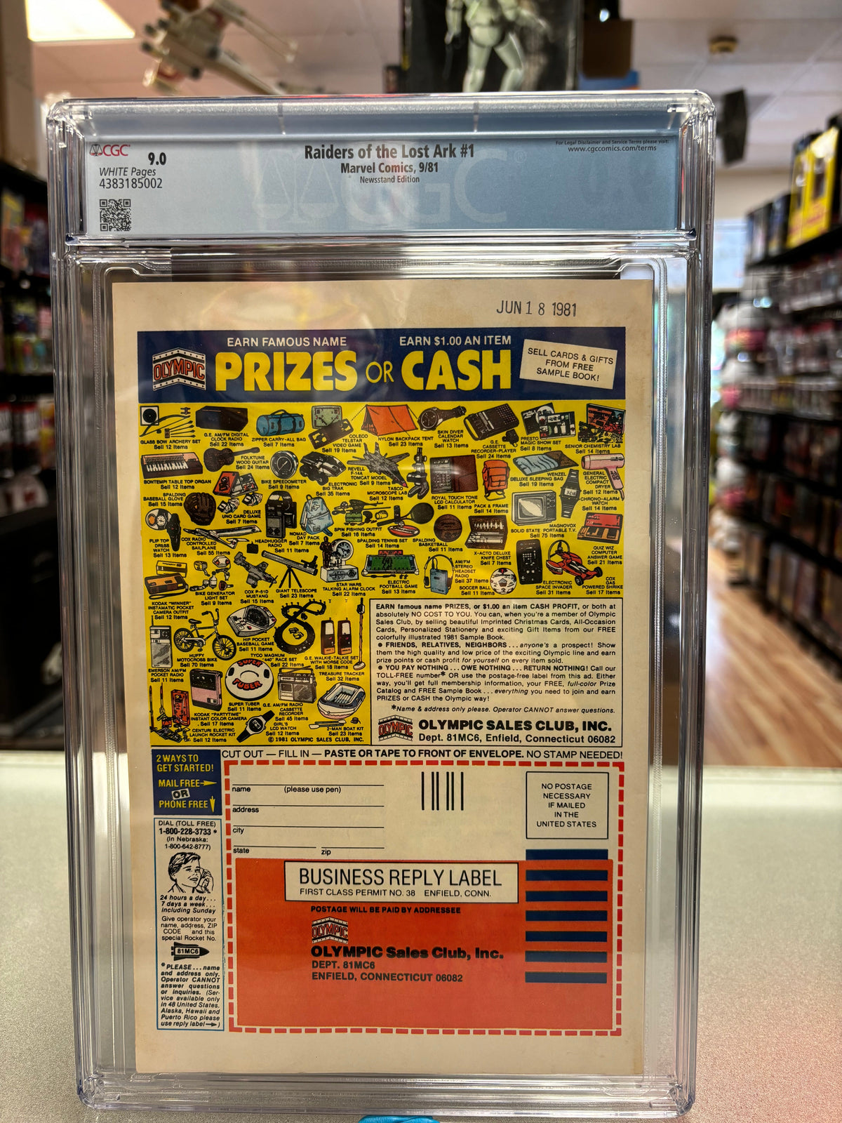 Raiders of the Lost Ark #1 (CGC Graded 9.0 White, Indiana Jones) product image 4, provided for visual reference and product
