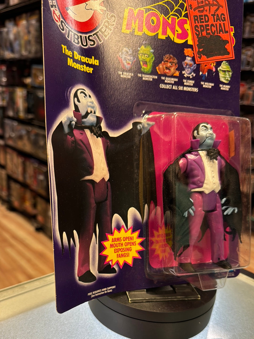 Dracula Monster 1689 (Vintage Ghostbusters, Kenner) SEALED product image 6, provided for visual reference and product detail
