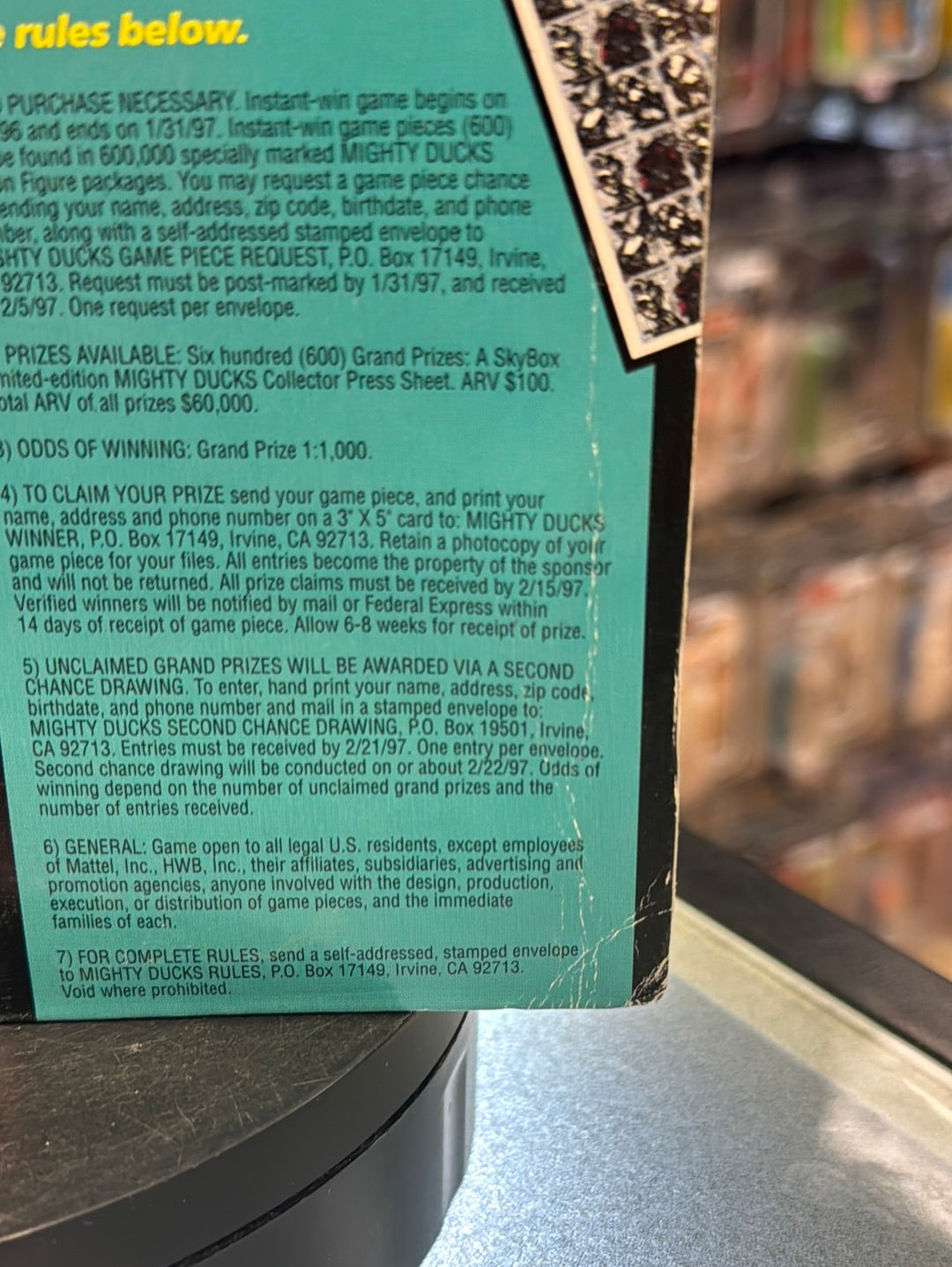 Mallory (Vintage Mighty Ducks, Mattel) SEALED product image 11, provided for visual reference and product detail review