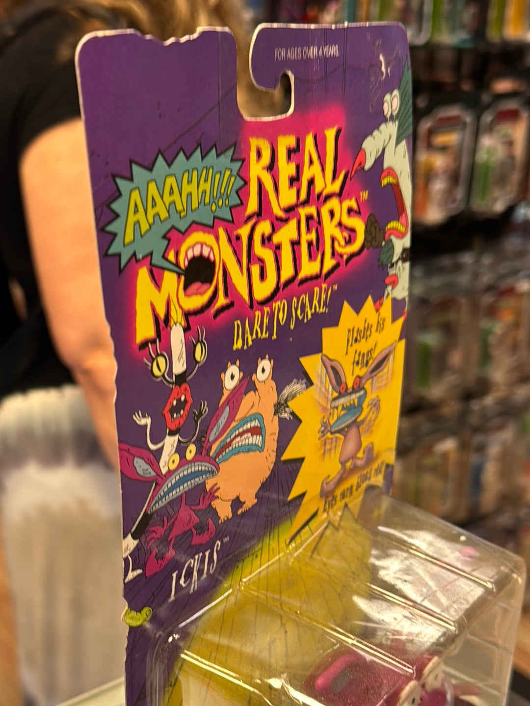 Ickis (Vintage Aahh Real Monsters, Mattel) Sealed product image 7, provided for visual reference and product detail review