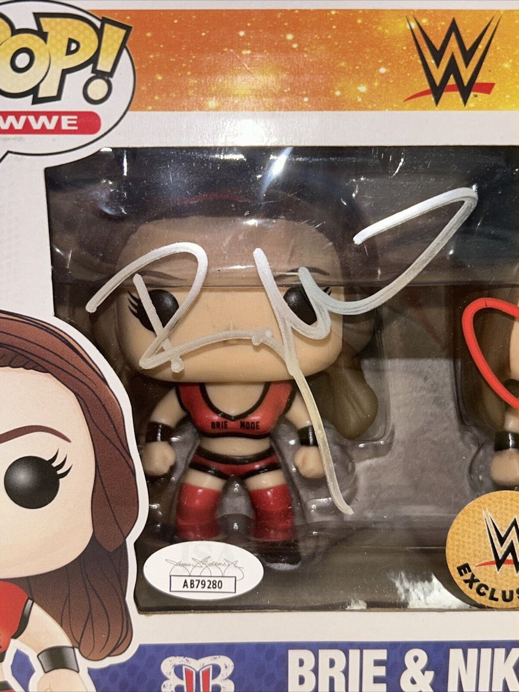 Original WWE Exclusive Niki & Brie Bella Twins (Funko, WWE) *JSA Authenticated* product image 3, provided for visual