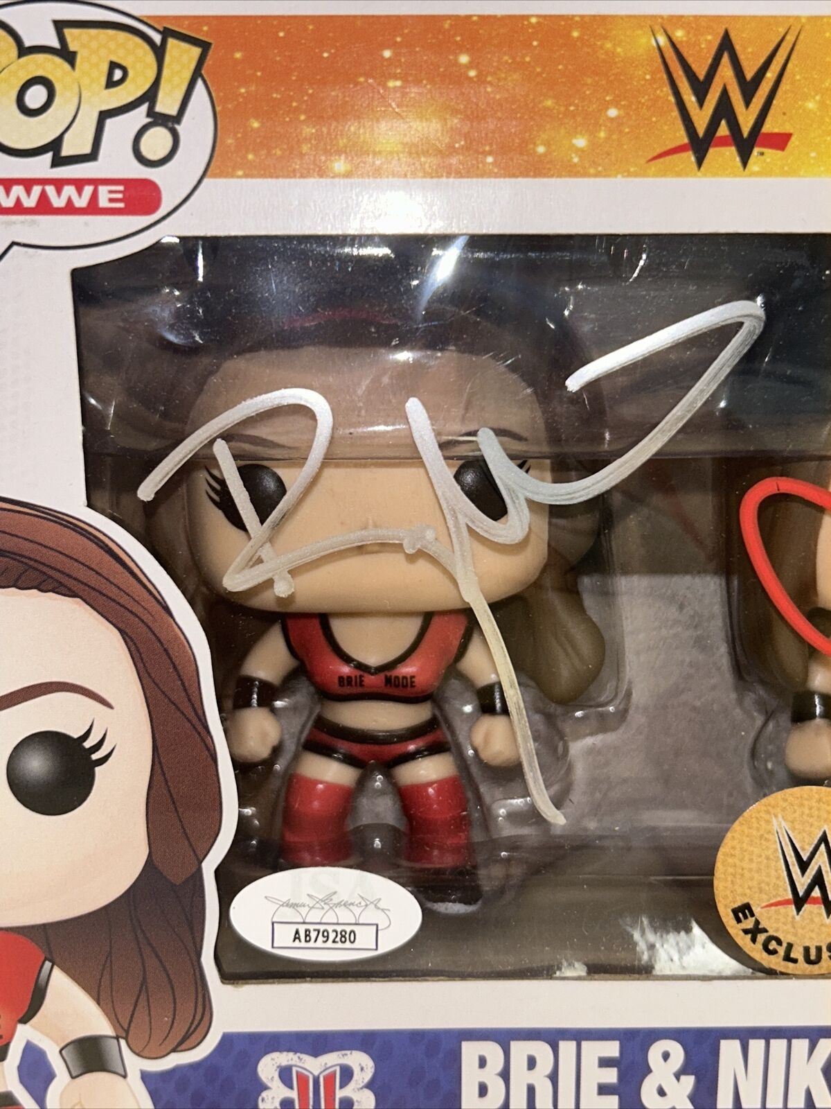 Original WWE Exclusive Niki & Brie Bella Twins (Funko, WWE) *JSA Authenticated* product image 3, provided for visual