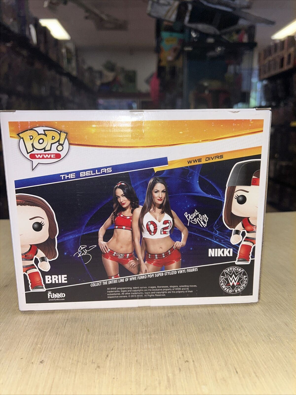 Original WWE Exclusive Niki & Brie Bella Twins (Funko, WWE) *JSA Authenticated* product image 6, provided for visual