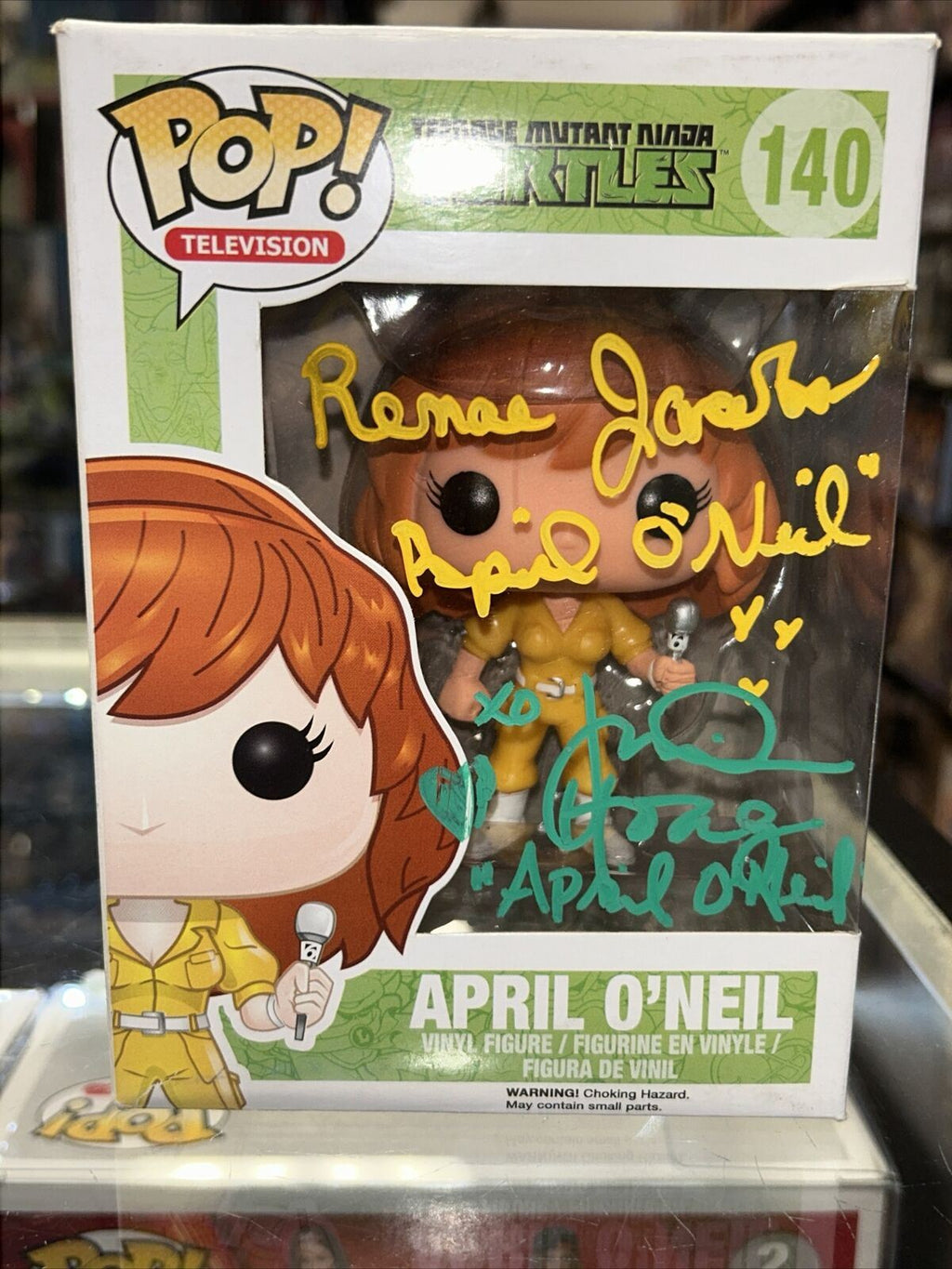 April Signed By Renae Jacobs & Judith Hoag (Funko Pop, TMNT) JSA Authenticated* product image 2, provided for visual