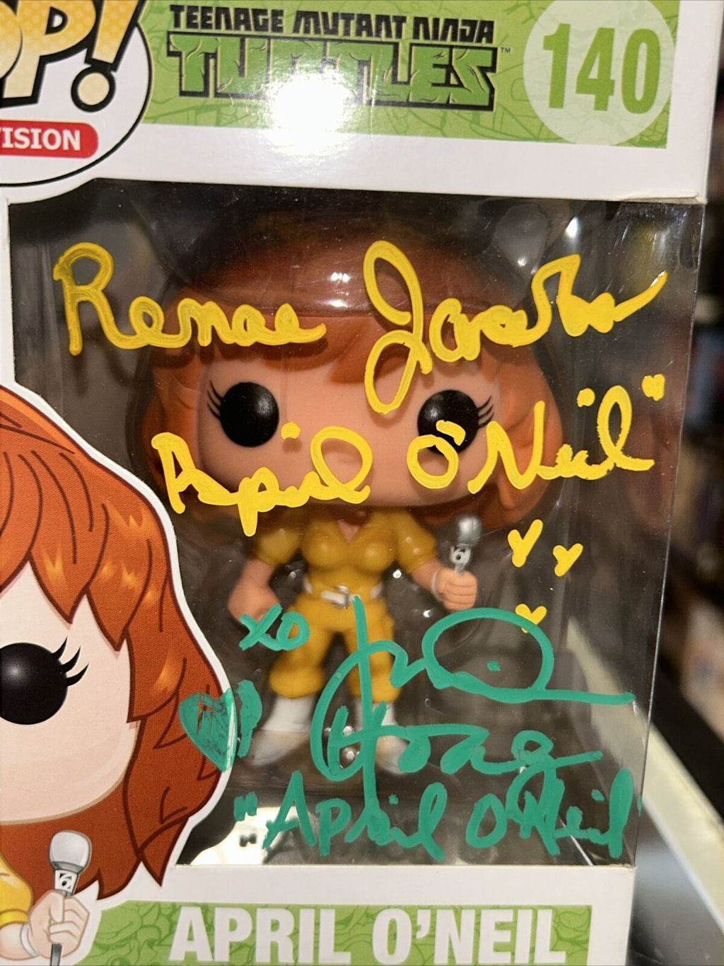 April Signed By Renae Jacobs & Judith Hoag (Funko Pop, TMNT) JSA Authenticated* product image 3, provided for visual