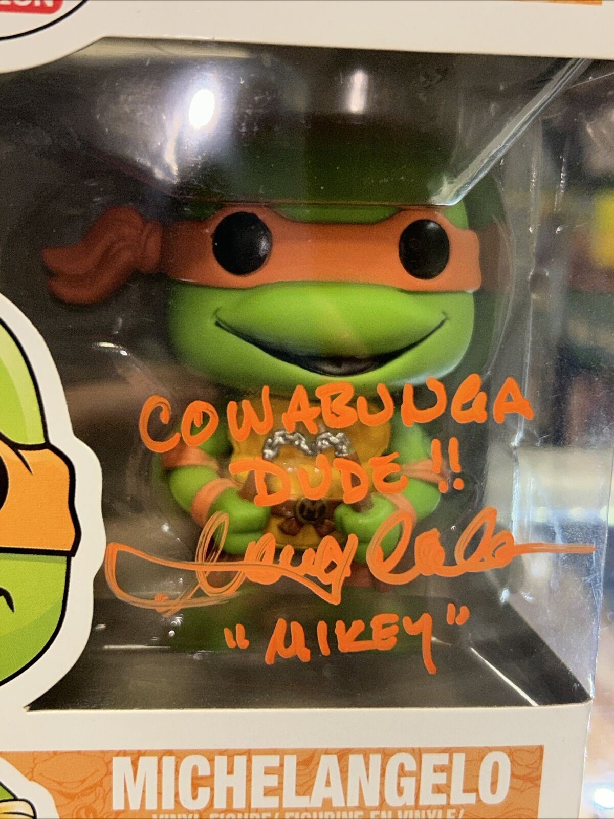 Michelangelo Signed By Townsend Coleman (Funko Pop, TMNT) **JSA Authenticated* product image 3, provided for visual