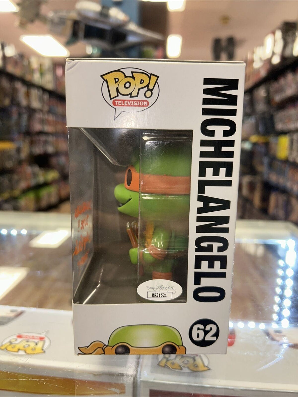 Michelangelo Signed By Townsend Coleman (Funko Pop, TMNT) **JSA Authenticated* product image 4, provided for visual