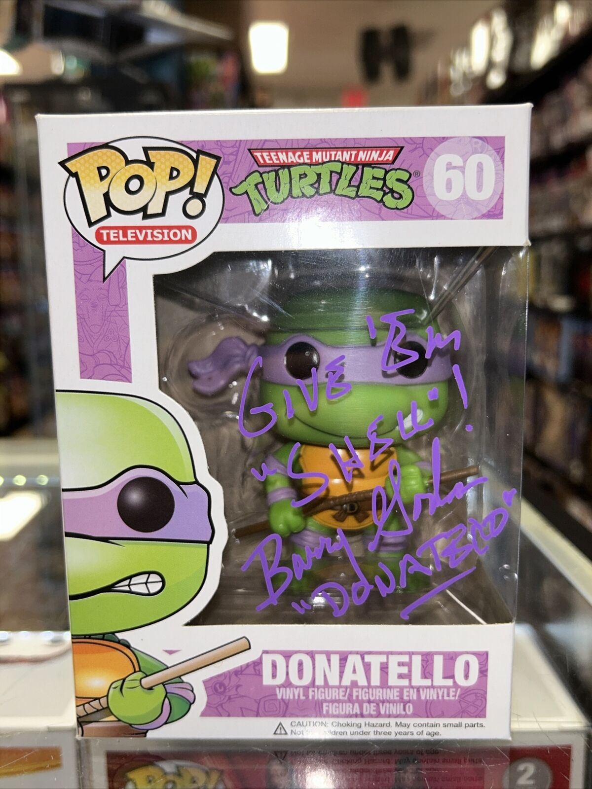 Donatello Signed By Barry Gordon (Funko Pop, TMNT) **JSA Authenticated* product image 2, provided for visual reference and