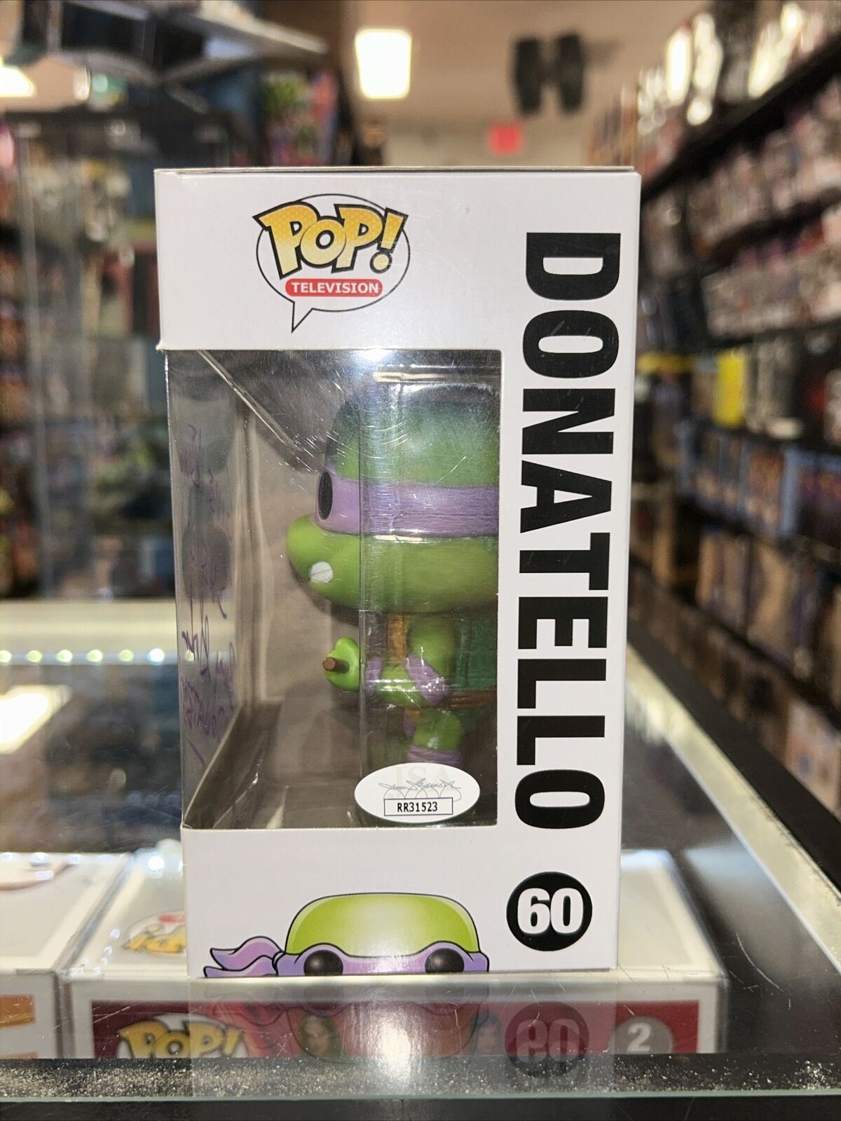 Donatello Signed By Barry Gordon (Funko Pop, TMNT) **JSA Authenticated* product image 3, provided for visual reference and
