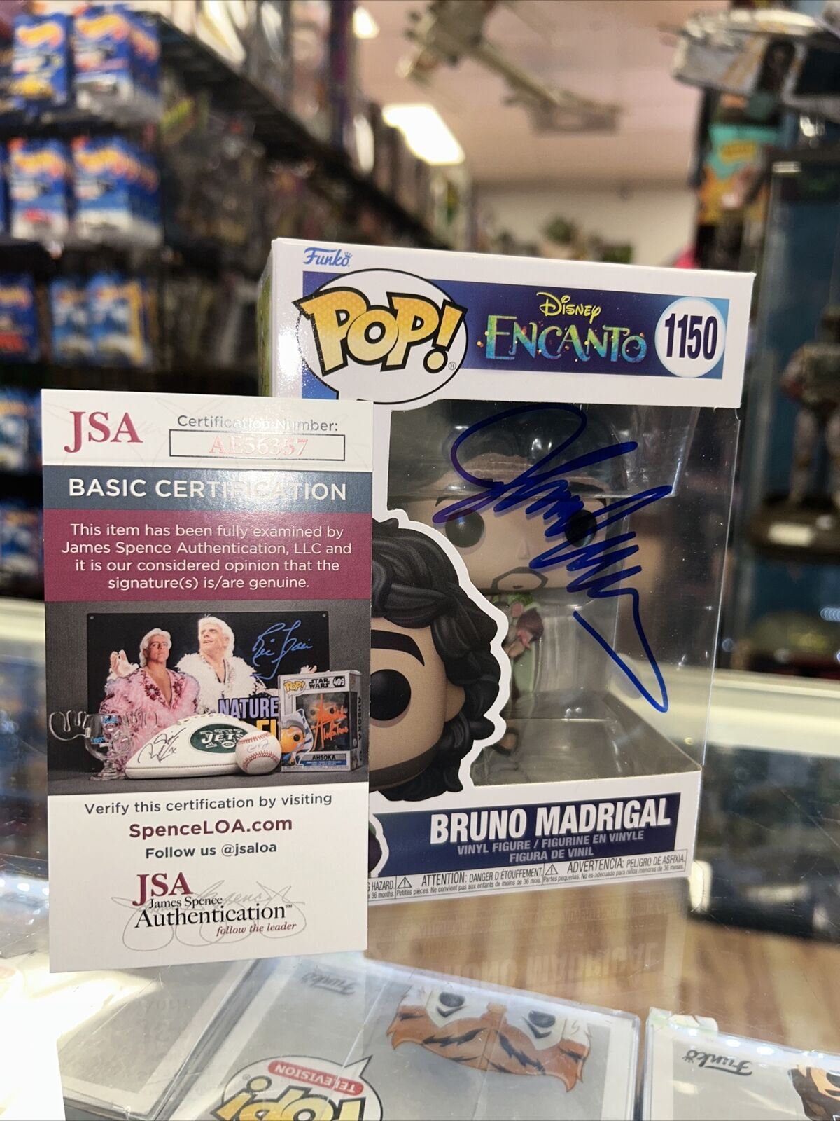 Bruno Madrigal Signed By John Leguizamo (Funko, Disney ) *JSA Authenticated* product image 1, provided for visual reference