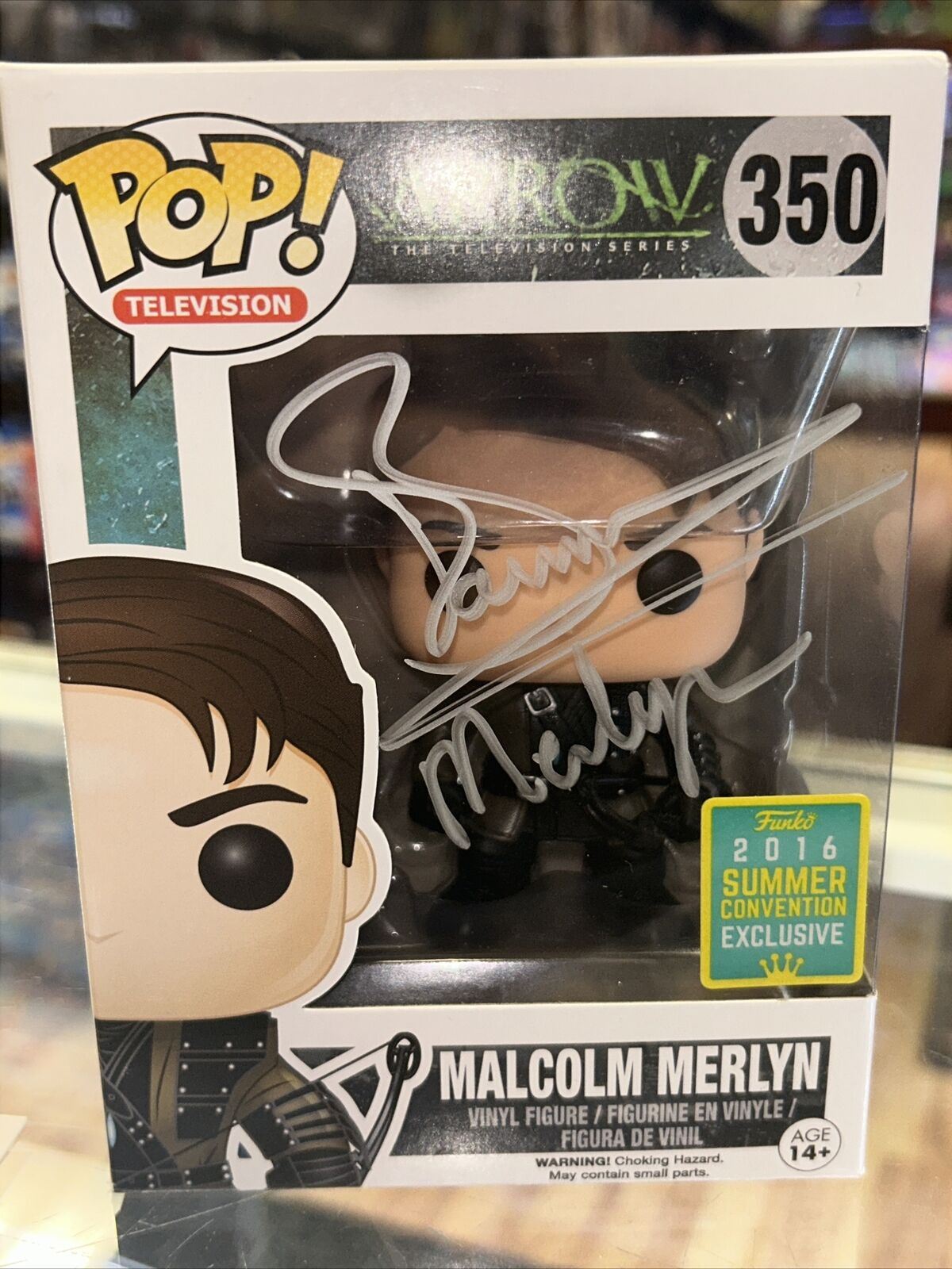 Malcom Merlyn Signed By John Barrowman (Funko, Arrow) *JSA Authenticated* product image 2, provided for visual reference and