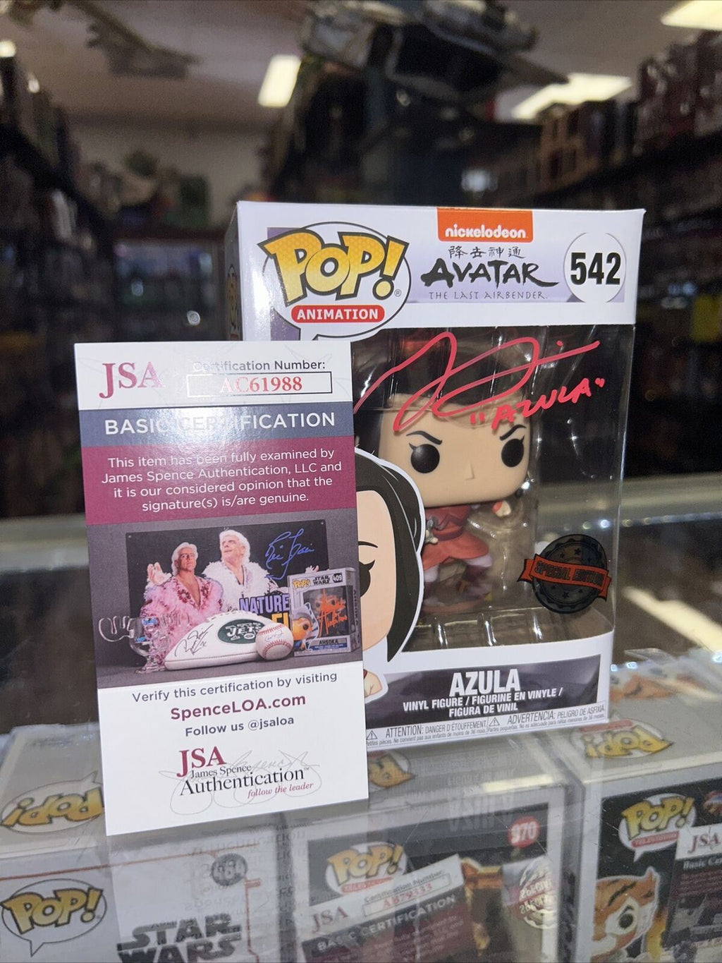 Azula Signed By Grey Delisle (Funko, Avatar The Last.)*JSA Authenticated* product image 1, provided for visual reference and