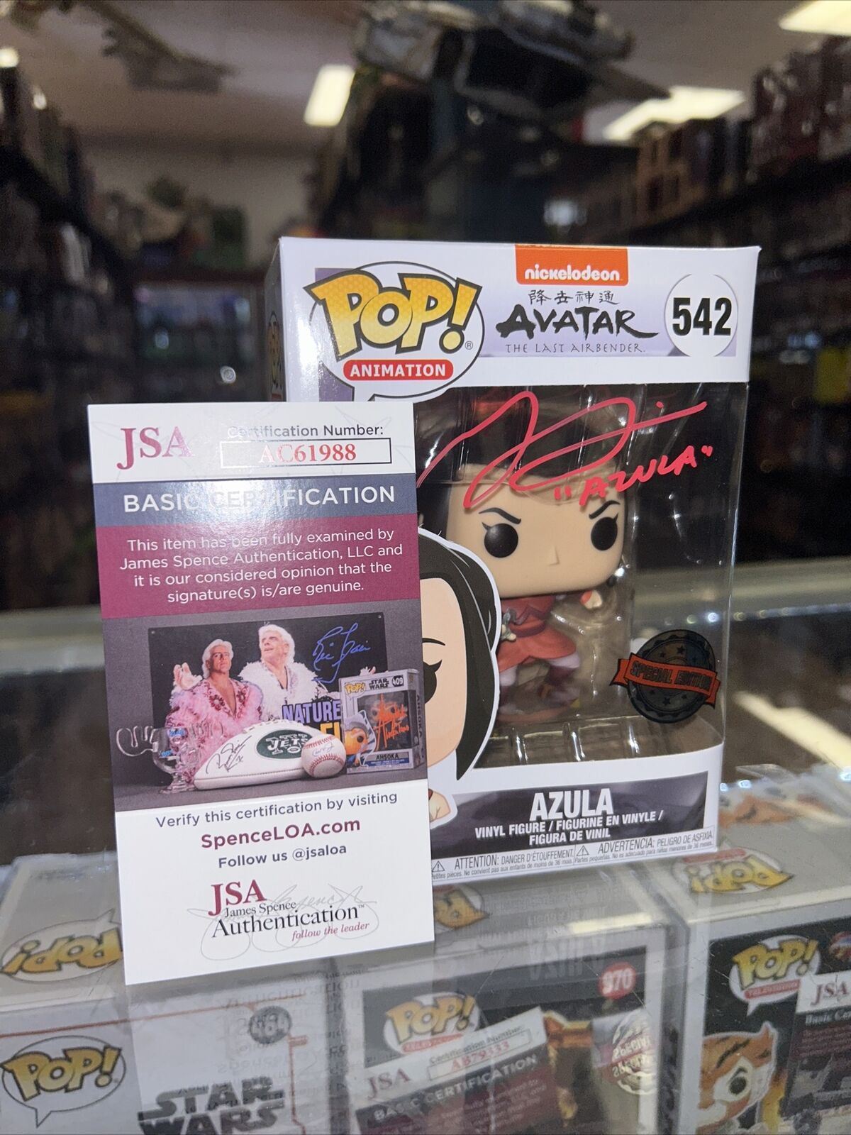 Azula Signed By Grey Delisle (Funko, Avatar The Last.)*JSA Authenticated* product image 1, provided for visual reference and
