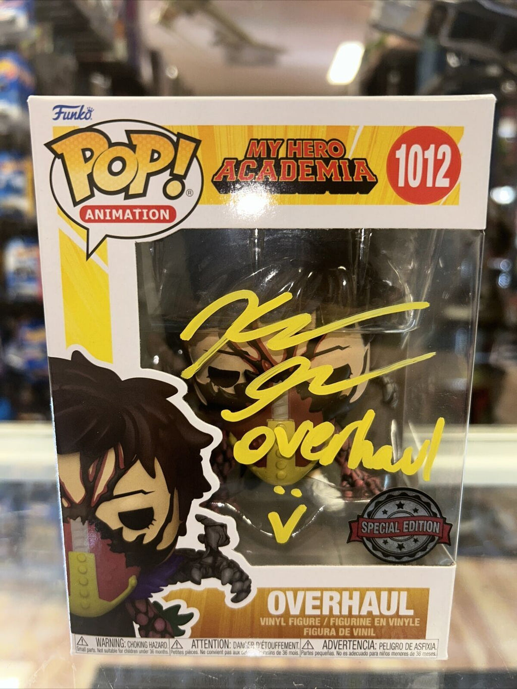 Overhaul Signed by Kellen Goff (Funko, My Hero Academia ) *JSA Authenticated* product image 2, provided for visual reference