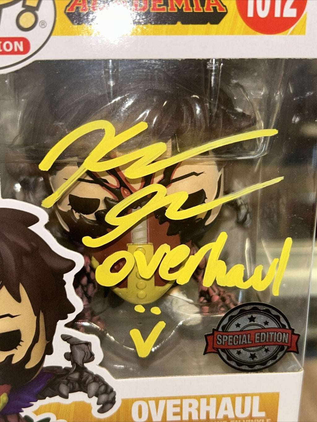 Overhaul Signed by Kellen Goff (Funko, My Hero Academia ) *JSA Authenticated* product image 3, provided for visual reference