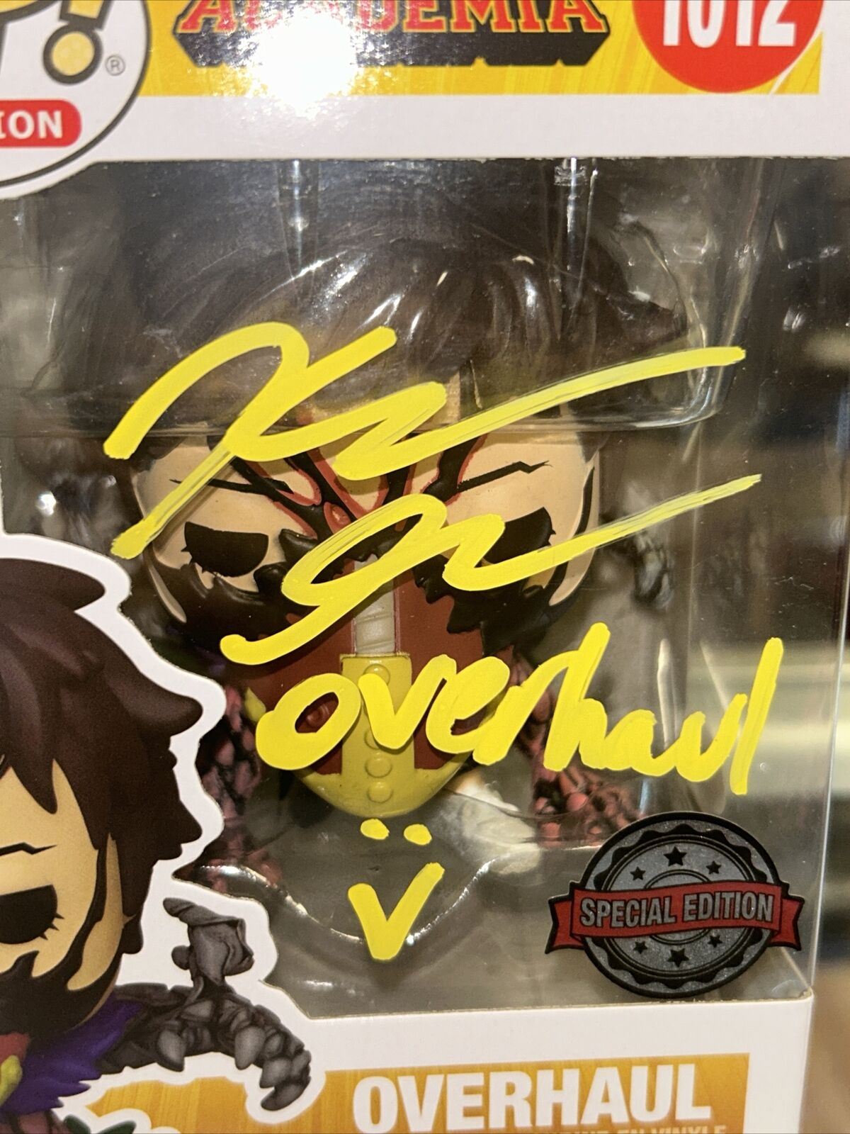 Overhaul Signed by Kellen Goff (Funko, My Hero Academia ) *JSA Authenticated* product image 3, provided for visual reference