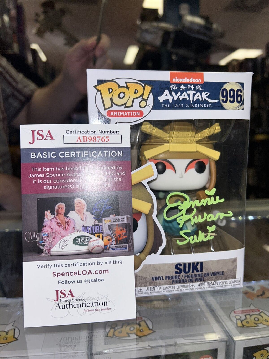 Suki Signed By Jennie Kwan (Funko, Avatar The Last Airbender)*JSA Authenticated* product image 1, provided for visual
