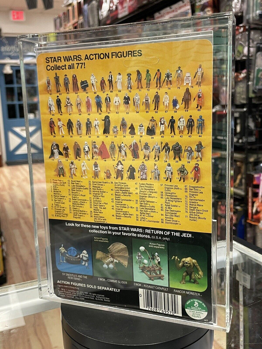 Vintage C-3PO Removable Limbs 77 Back A (Star Wars Kenner, ROTJ) AFA Graded 80+Y product image 6, provided for visual