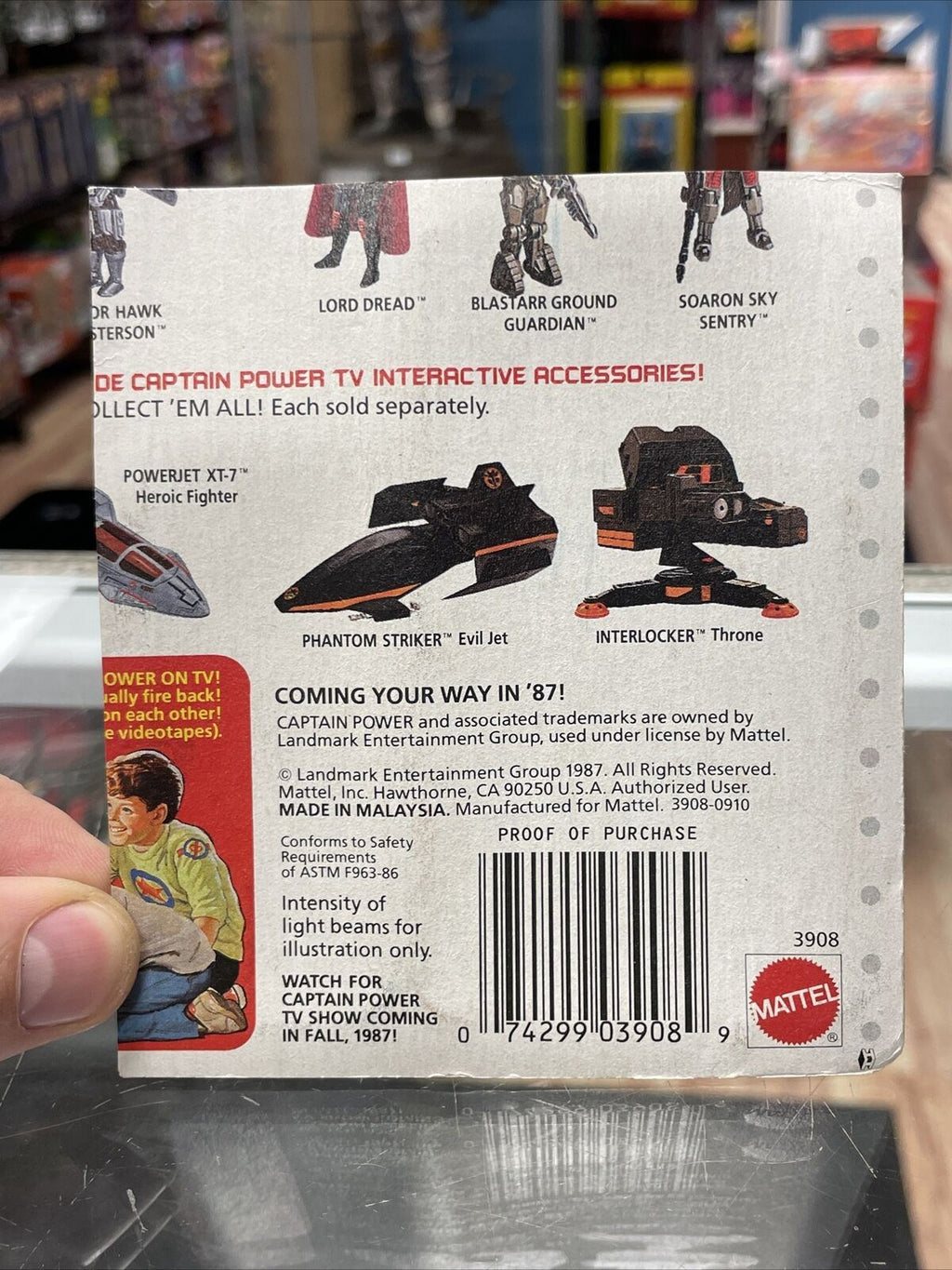 Blastarr Ground Guardian (Captain Power, Vintage Mattel) Cut Card Sealed product image 4, provided for visual reference and