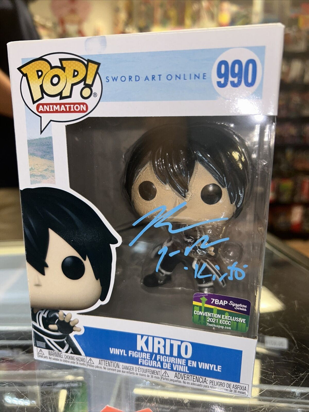 Kirito Signed By Bryce Papenbrook (Funko, Sword Art Online)*JSA Authenticated* product image 2, provided for visual