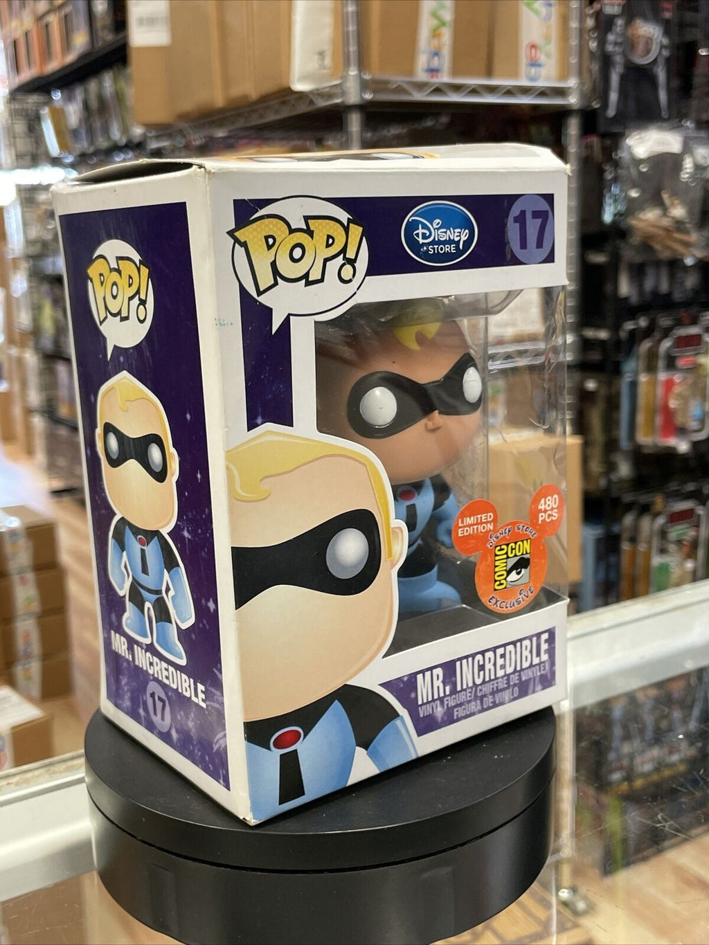 Mr Incredible #17 SDCC Exclusive 1 Of 480 (Funko Pop!, Disney) **Super Rare** product image 8, provided for visual reference