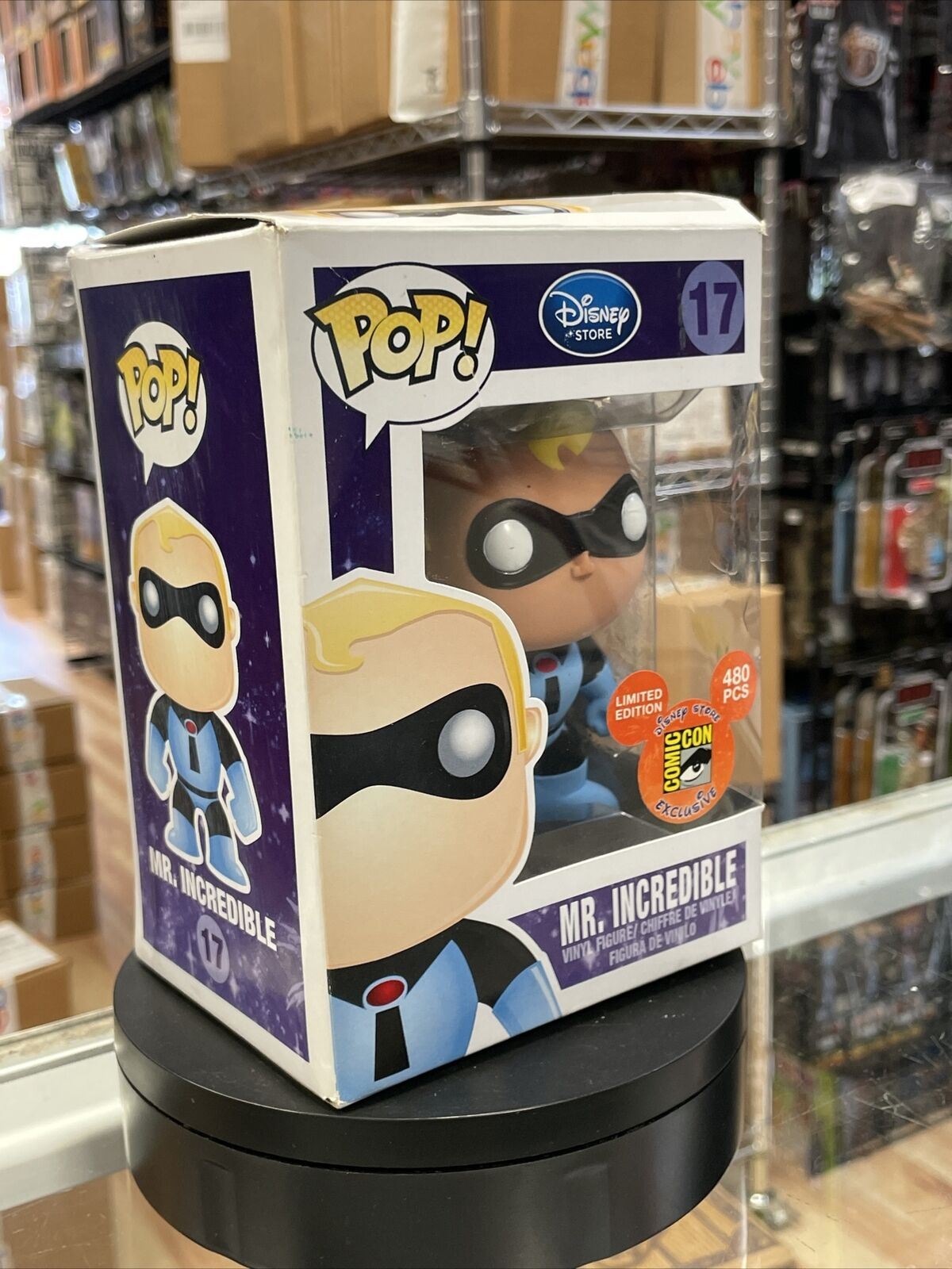 Mr Incredible #17 SDCC Exclusive 1 Of 480 (Funko Pop!, Disney) **Super Rare** product image 8, provided for visual reference