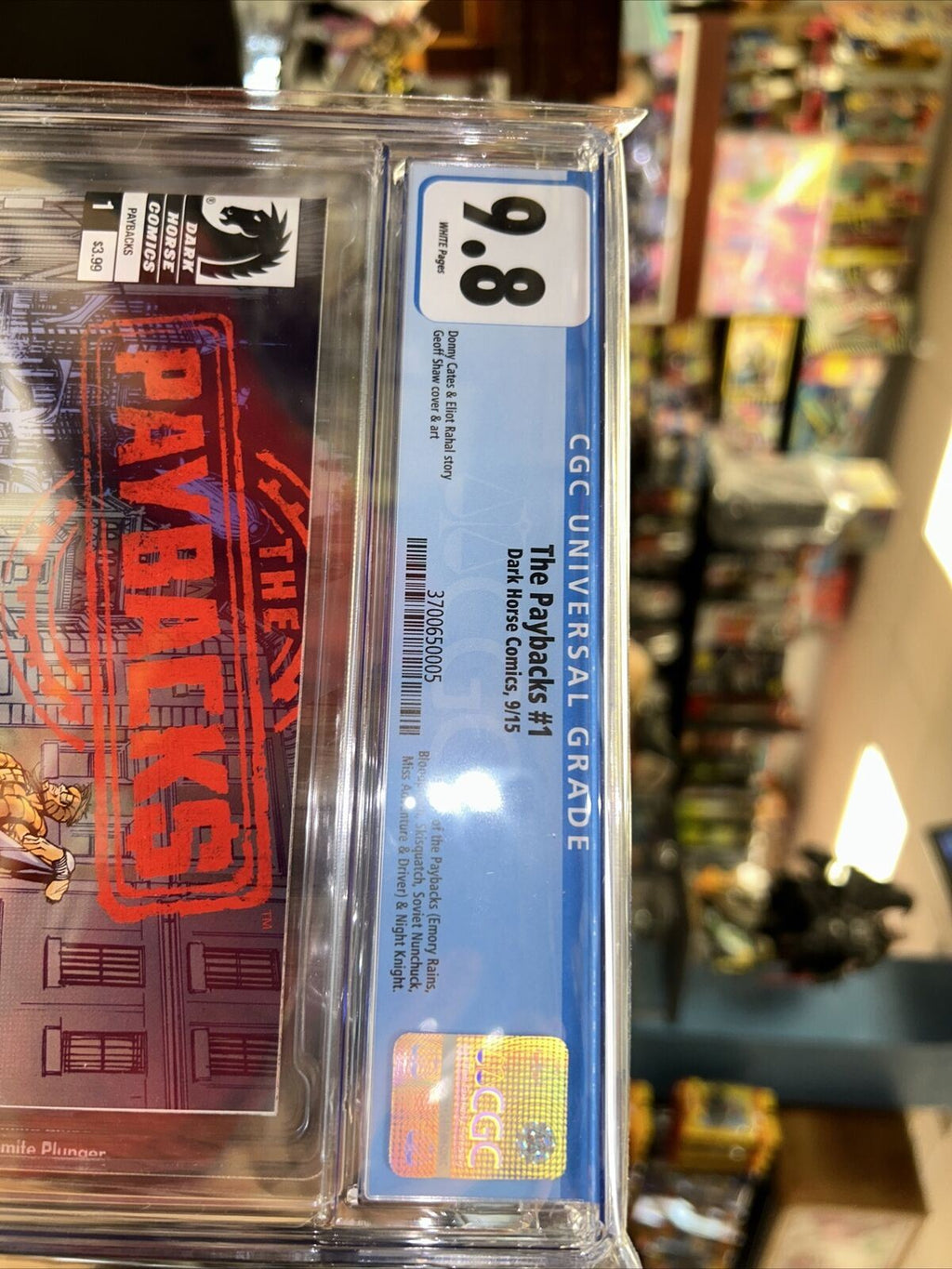 The Paybacks #1 (CGC 9.8 WHITE, Dark Horse Comics) KEY 1st Appearance product image 4, provided for visual reference and