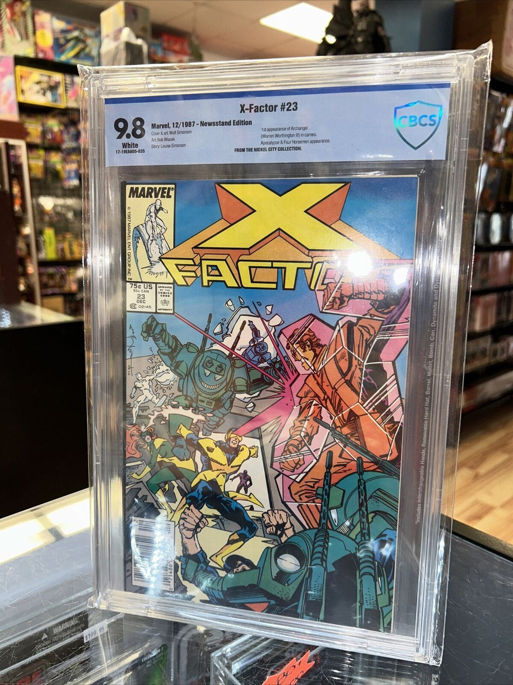 X- Factor #23 (CGC 9.8 WHITE , Marvel Comics) 1st Appearance & Newsstand Edition product image 2, provided for visual