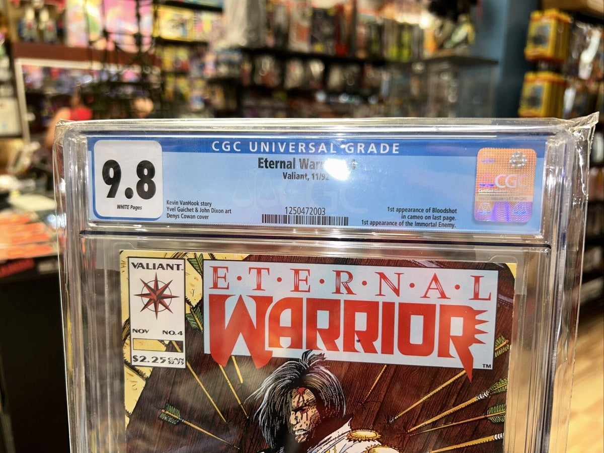 Eternal Warrior #4 (CGC 9.8 WHITE, Valiant Comics) 1st Appearance Bloodshot Cameo product image 4, provided for visual