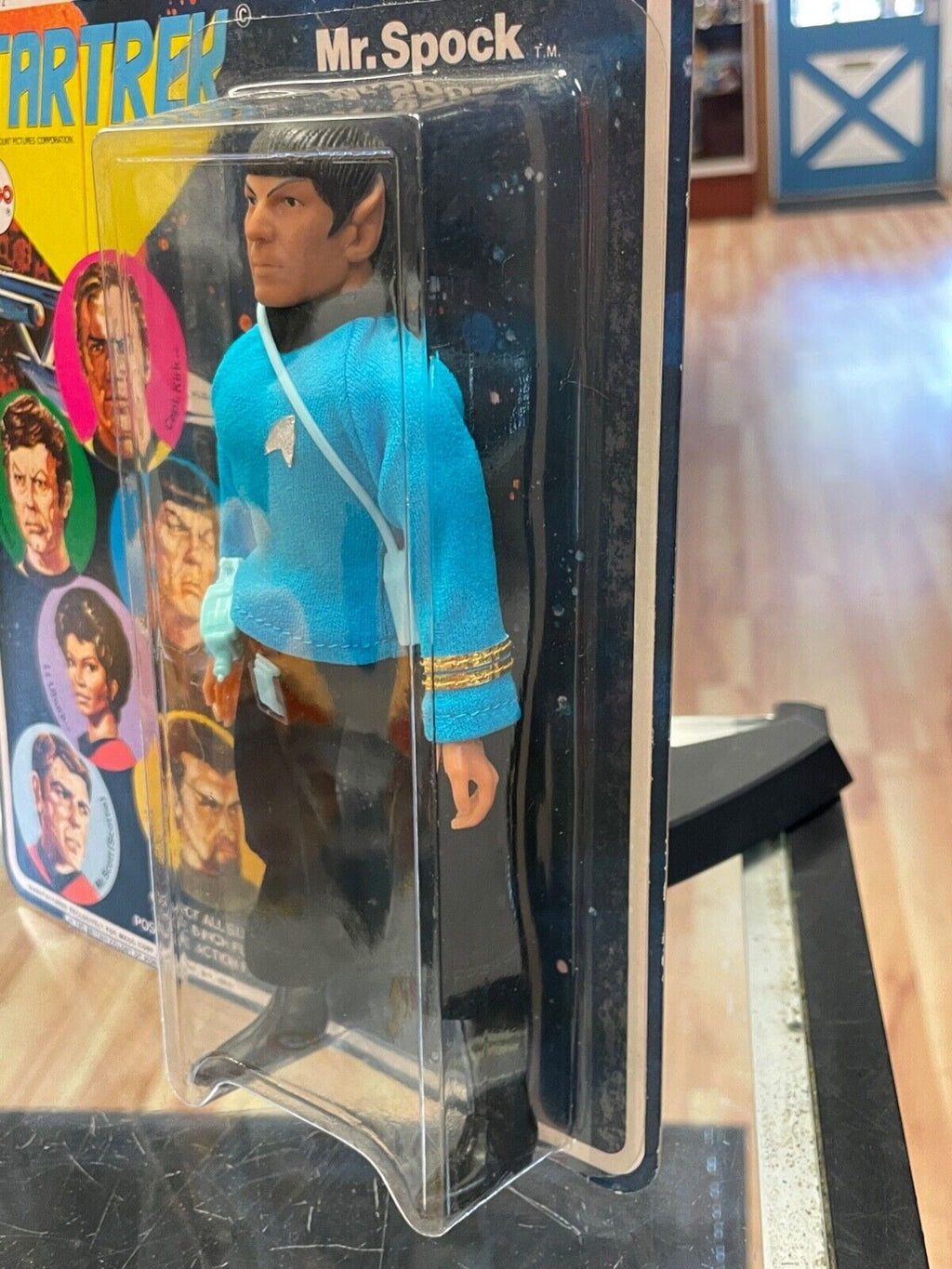 Spock (Star Trek Original Series, Vintage Mego 1974) **Unpunched Grade-able** product image 4, provided for visual reference