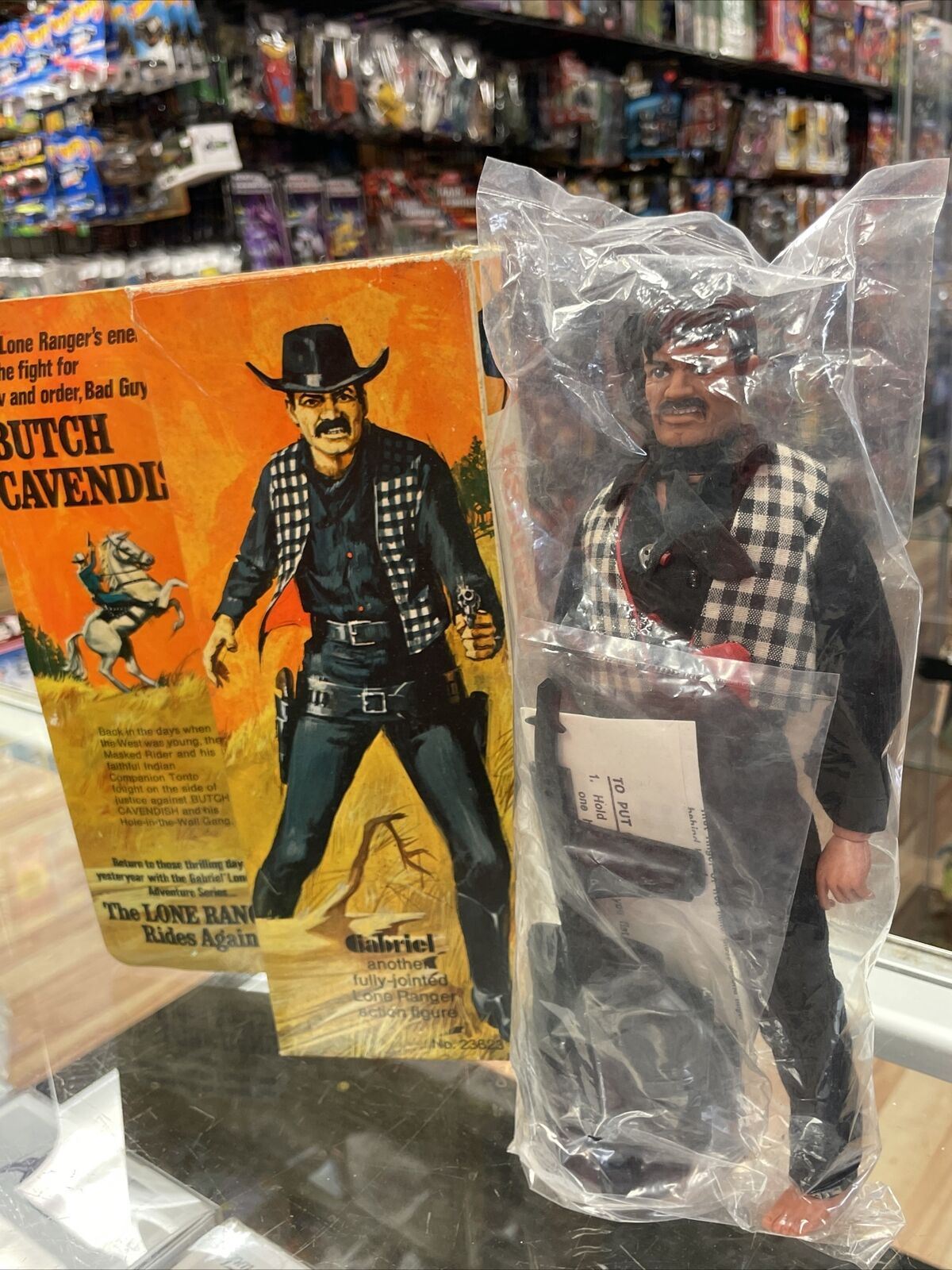 Butch Cavendish (Vintage Lone Ranger, Gabriel Toys) **Sealed Bag** product image 2, provided for visual reference and