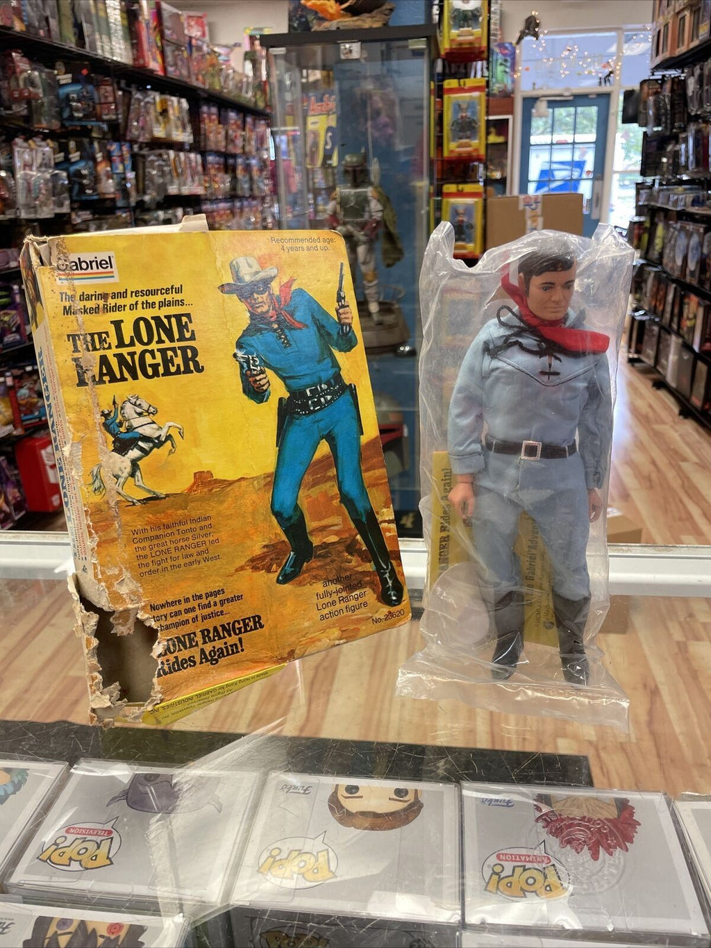 The Lone Ranger 1975 (Vintage Lone Ranger, Gabriel Toys) **Sealed Bag** product image 1, provided for visual reference and