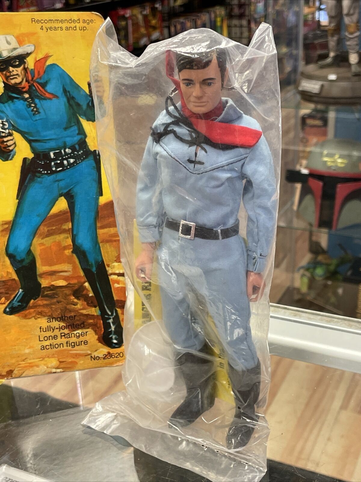 The Lone Ranger 1975 (Vintage Lone Ranger, Gabriel Toys) **Sealed Bag** product image 2, provided for visual reference and