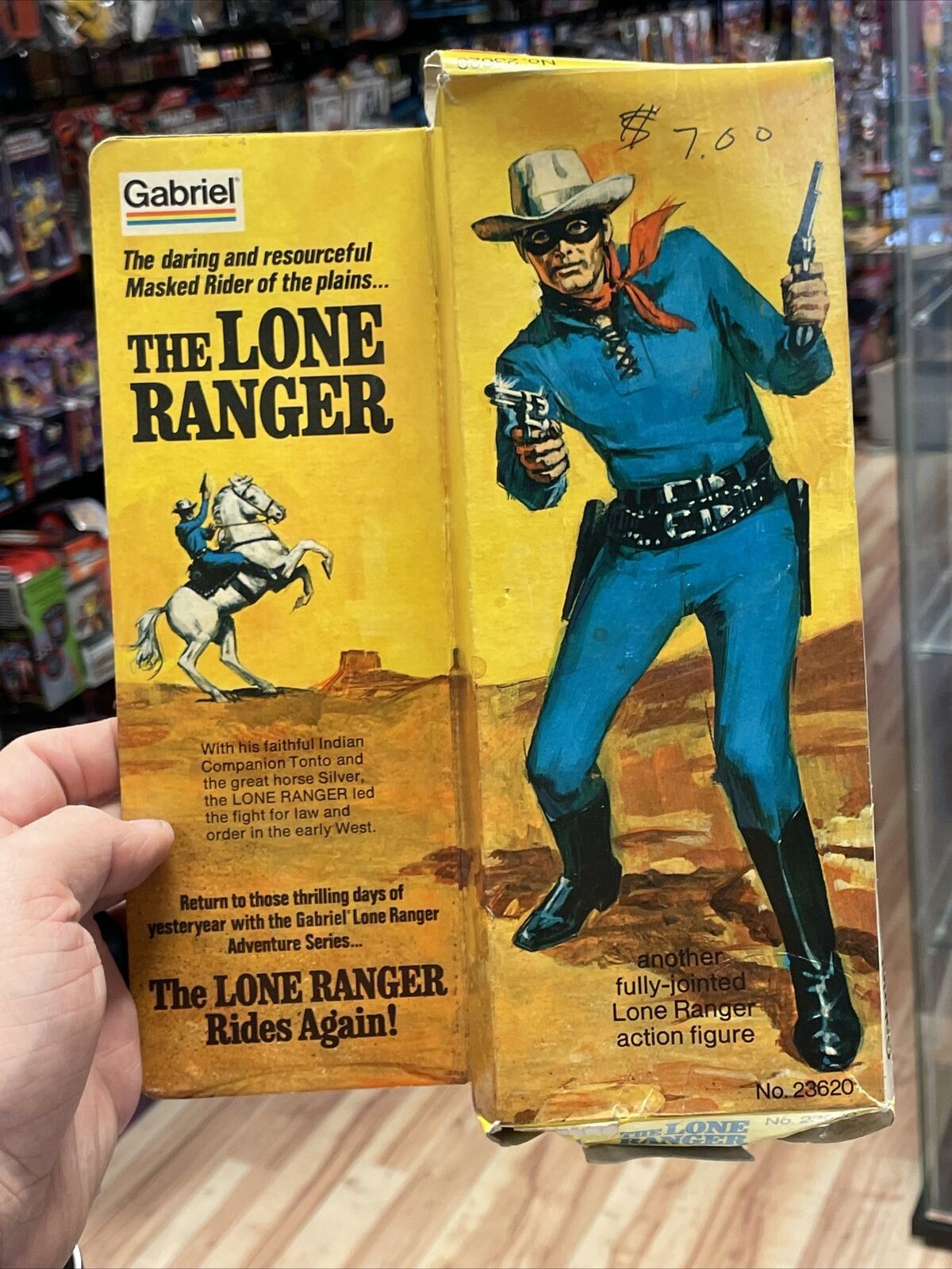 The Lone Ranger 1975 (Vintage Lone Ranger, Gabriel Toys) **Sealed Bag** product image 8, provided for visual reference and