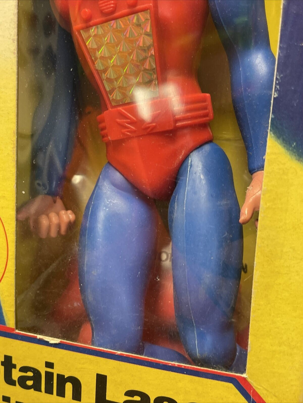 Captain Laser 3264 (Big Jim, Vintage Mattel 1980 HK) **Sealed** product image 6, provided for visual reference and product