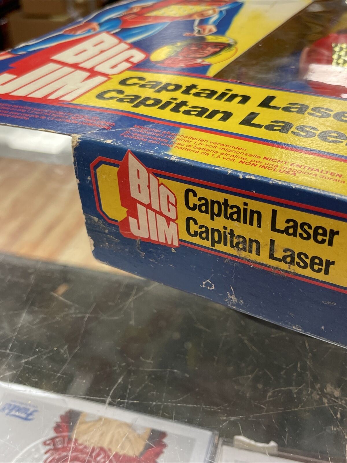 Captain Laser 3264 (Big Jim, Vintage Mattel 1980 HK) **Sealed** product image 7, provided for visual reference and product