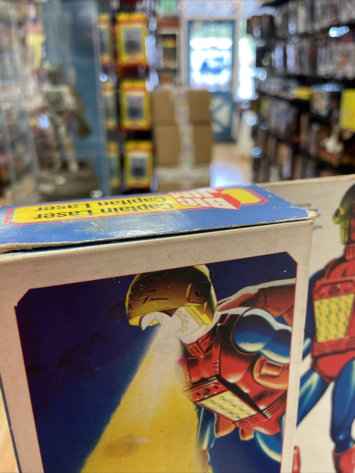 Captain Laser 3264 (Big Jim, Vintage Mattel 1980 HK) **Sealed** product image 10, provided for visual reference and product