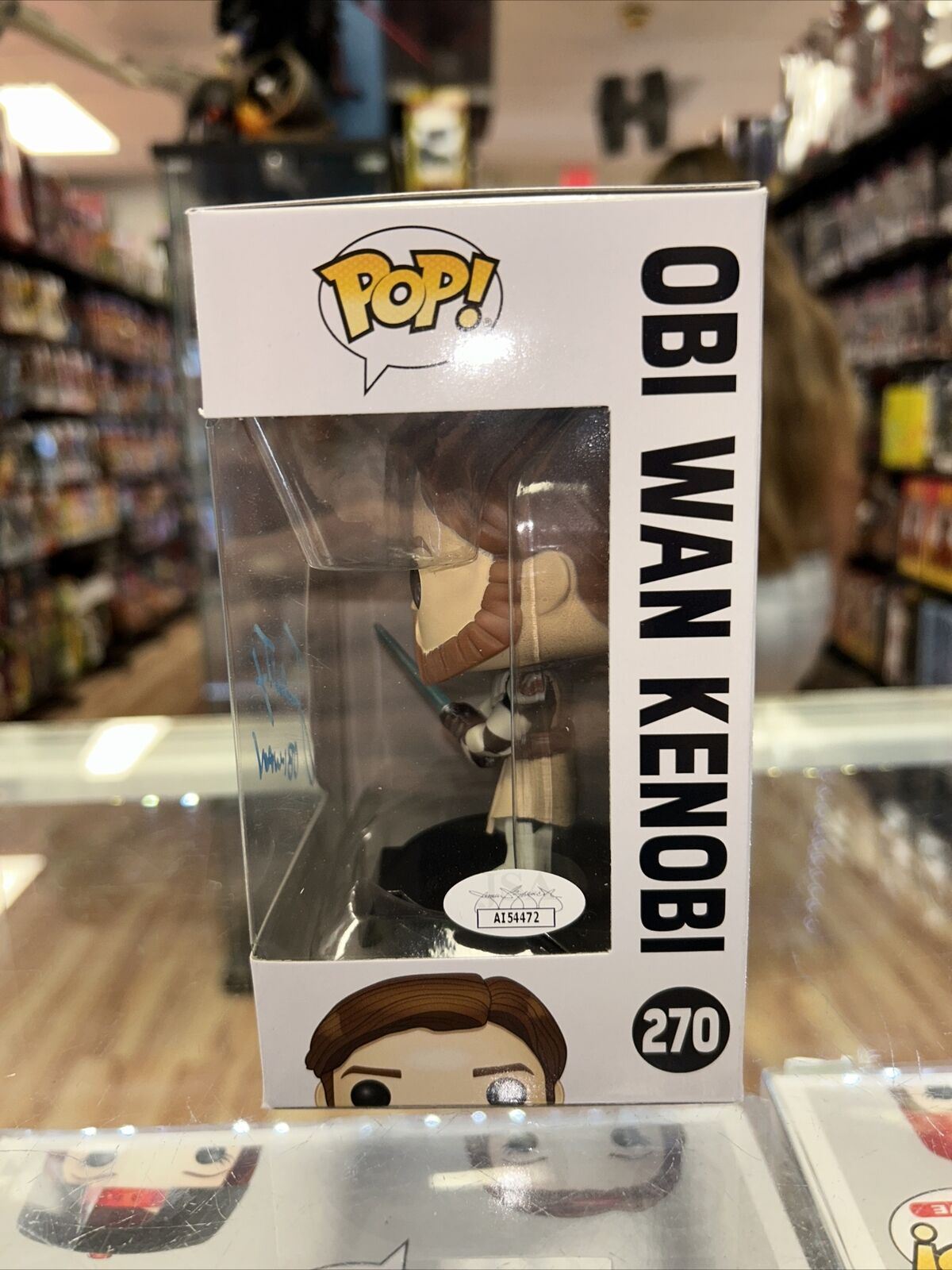 Obi Wan Kenobi Signed by James Arnold Taylor (Funko, Star Wars) *JSA* product image 3, provided for visual reference and