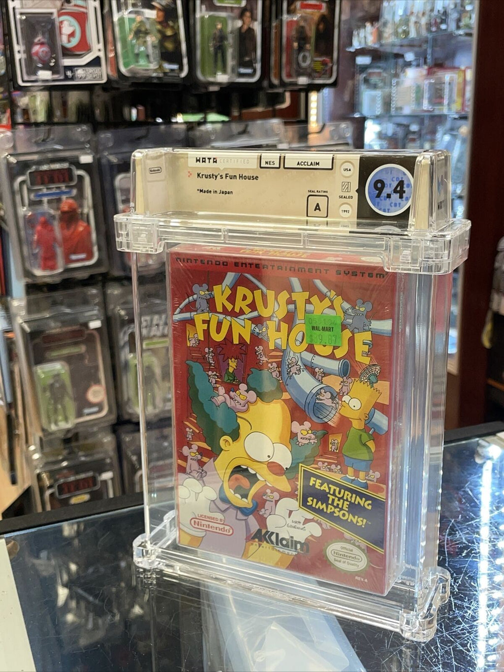 Simpsons Krusty Fun House (NES Nintendo, Sealed) **WATA Graded 9.4** product image 2, provided for visual reference and
