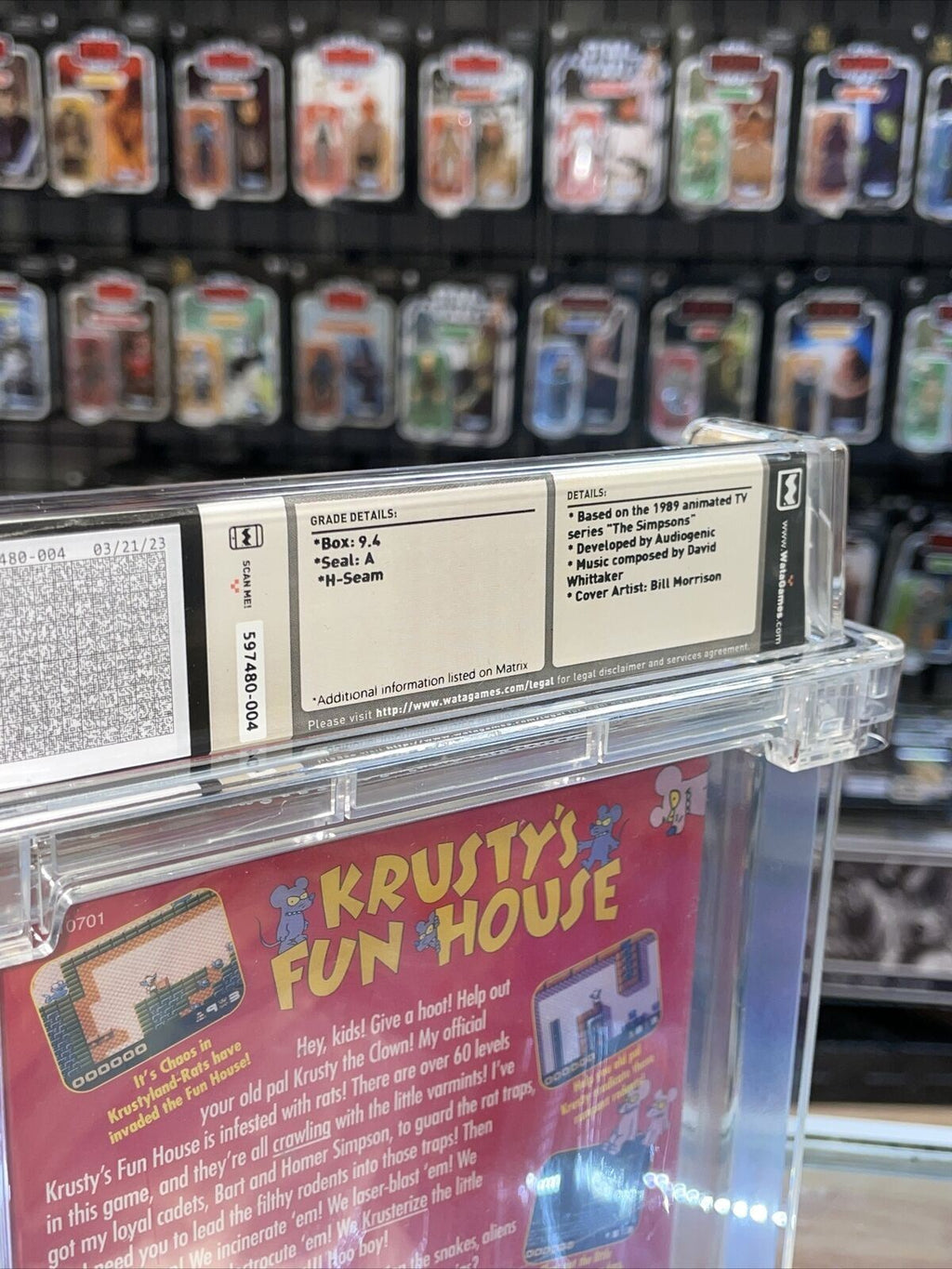 Simpsons Krusty Fun House (NES Nintendo, Sealed) **WATA Graded 9.4** product image 6, provided for visual reference and