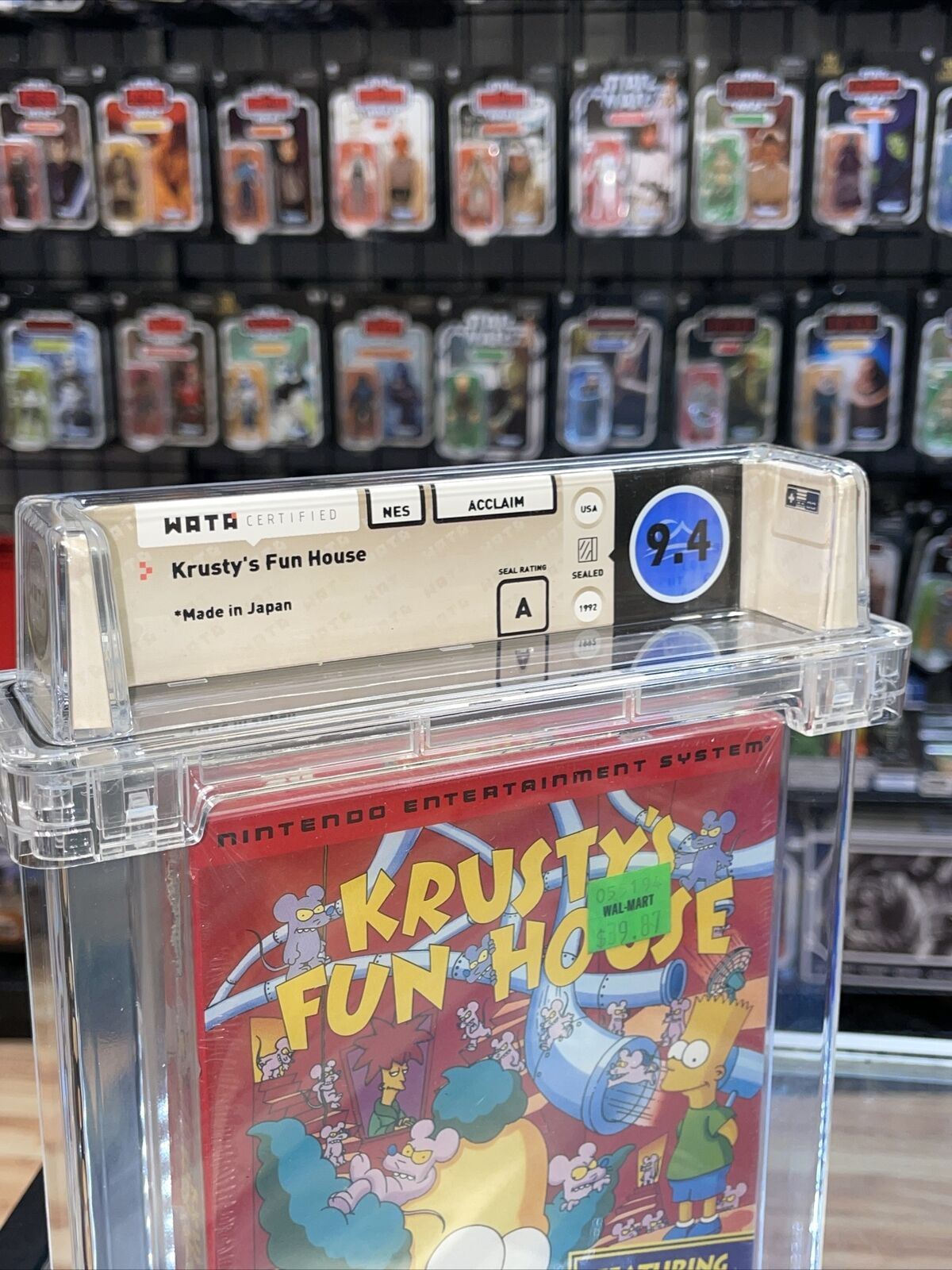 Simpsons Krusty Fun House (NES Nintendo, Sealed) **WATA Graded 9.4** product image 7, provided for visual reference and