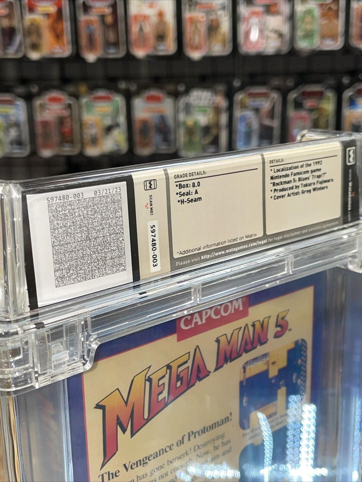 Mega Man 5 (NES Nintendo, Sealed) **WATA Graded 8.0** product image 7, provided for visual reference and product detail