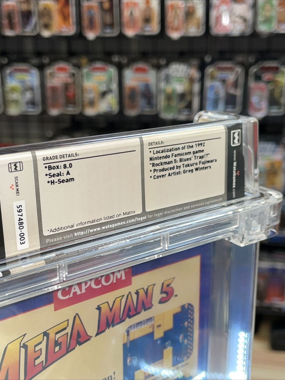 Mega Man 5 (NES Nintendo, Sealed) **WATA Graded 8.0** product image 8, provided for visual reference and product detail