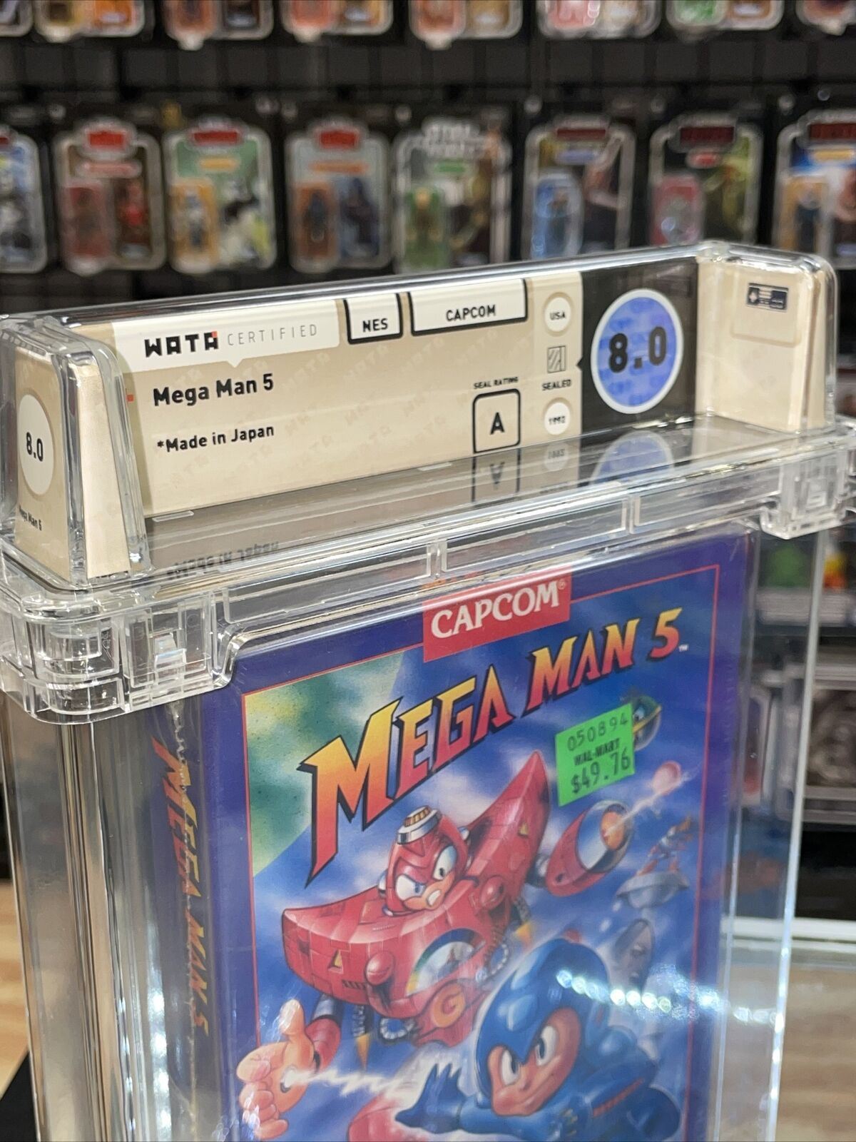 Mega Man 5 (NES Nintendo, Sealed) **WATA Graded 8.0** product image 9, provided for visual reference and product detail
