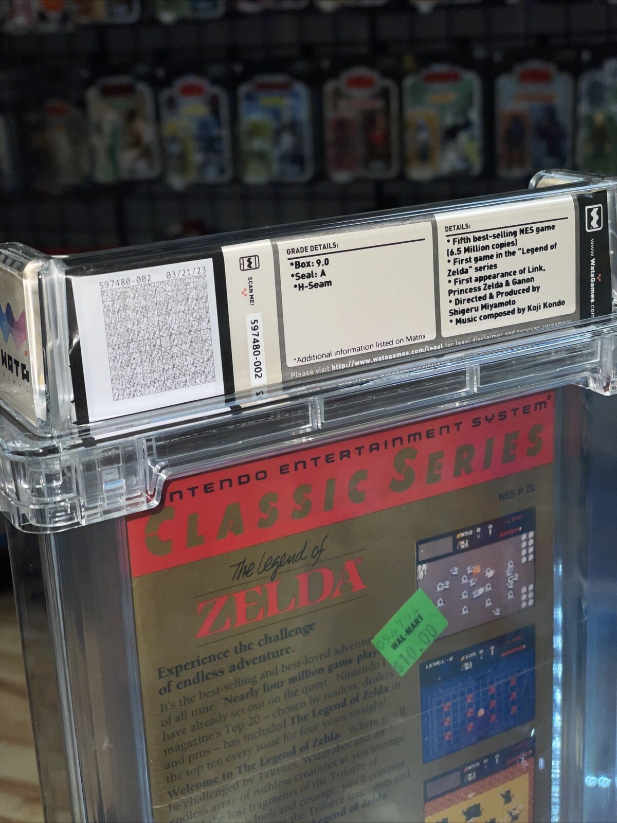 The Legend of Zelda Classic Series (NES Nintendo, Sealed) **WATA Graded 9.0** product image 5, provided for visual reference