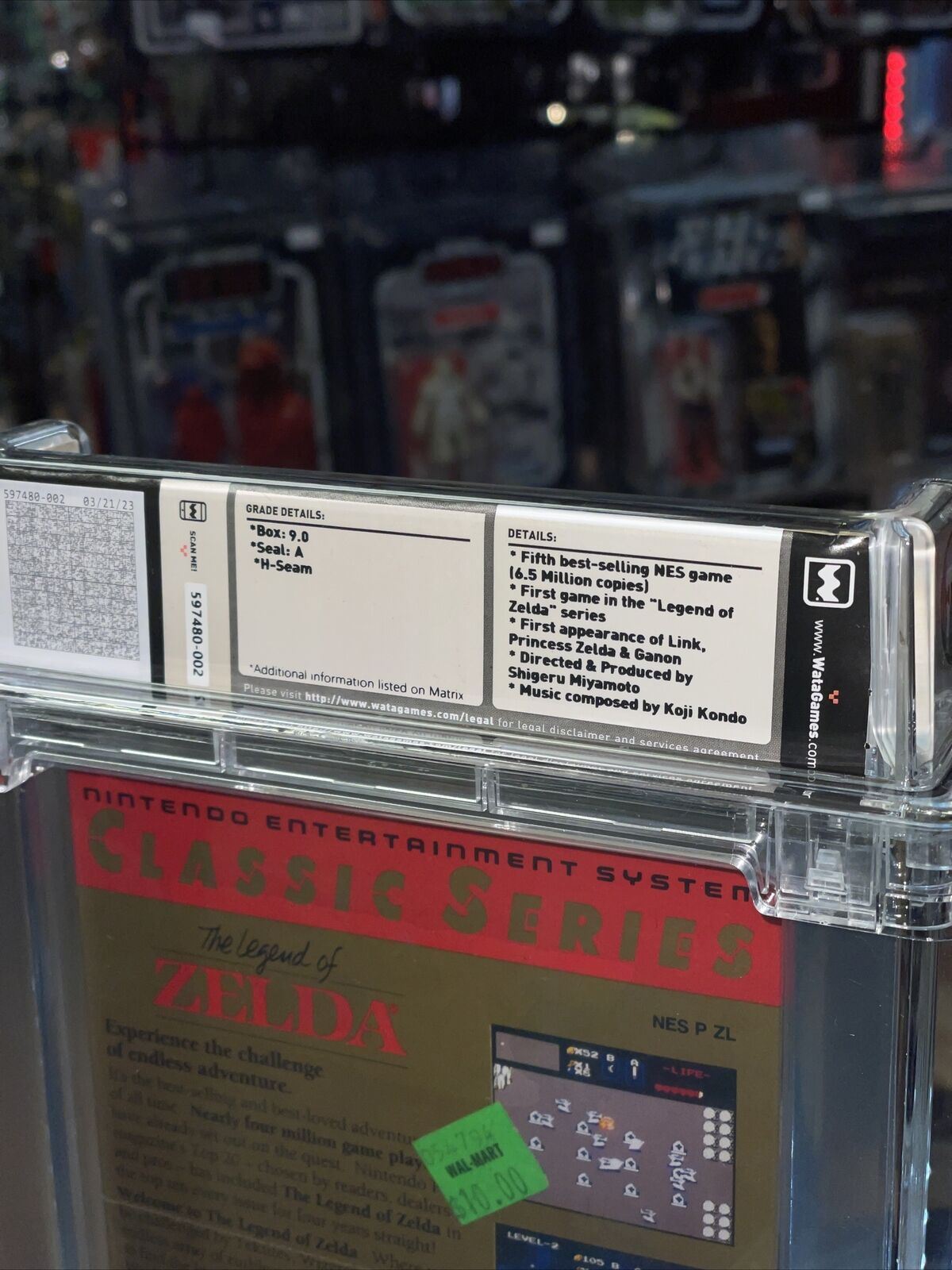 The Legend of Zelda Classic Series (NES Nintendo, Sealed) **WATA Graded 9.0** product image 6, provided for visual reference